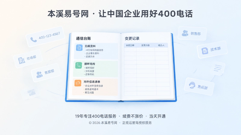 企业通信变更档案台账的扁平化聚焦示意
